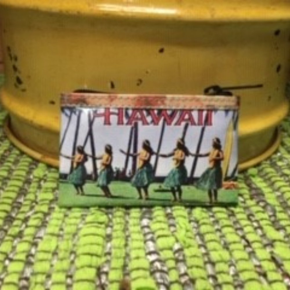 Vintage Aloha Print Coin Purse